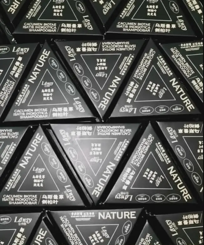 Picture of Nature Shampoo Bar for Soft Silky Shiny Smooth Dandruff free long hair - Black