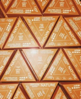 Picture of Nature Shampoo Bar for Soft Silky Shiny Smooth Dandruff free long hair - Orange