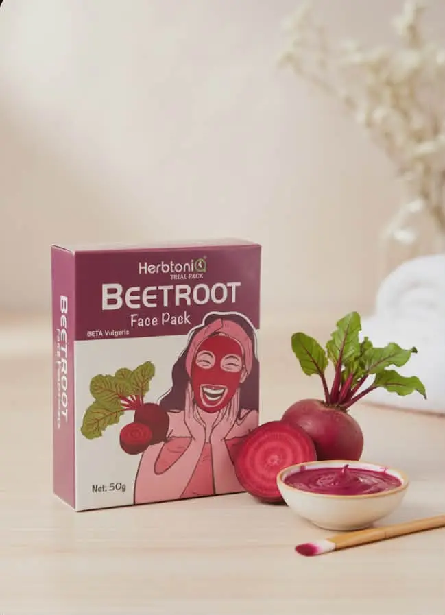 Picture of HERBTONI Beetroot Face Pack - 50gm