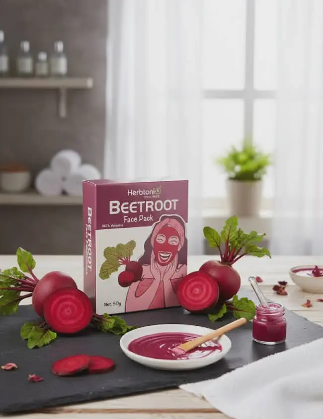 Picture of HERBTONI Beetroot Face Pack - 50gm
