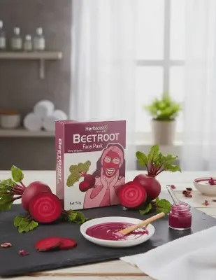 Picture of HERBTONI Beetroot Face Pack - 50gm