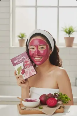 Picture of HERBTONI Beetroot Face Pack - 50gm