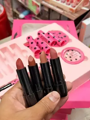 Picture of Hang Fang 10pcs Pink Makeup Combo Set