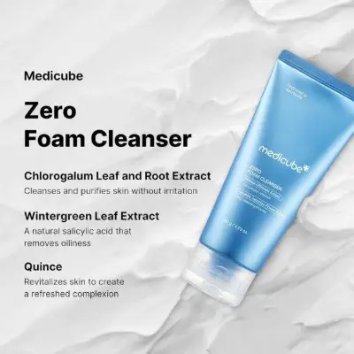 Picture of Medicube Zero Pore SA Clear Capsule Cleansing Foam-120gm - Blue