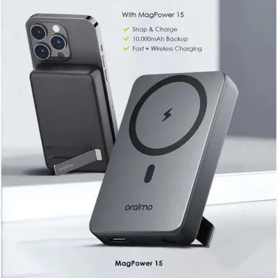 Picture of Oraimo 10000 mAh Wireless Power Bank (MagPower 15, model OPB-7102W):