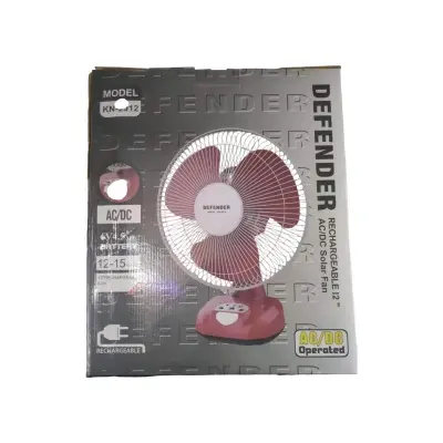 Picture of Defender (KN-2912) Rechargeable(AC/DC) 12"Table Fan