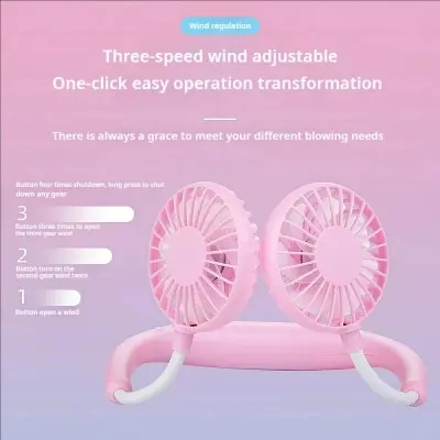 Picture of Neck Fan Wearable Rechargeable Fan