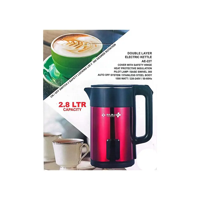 Picture of Bajaj 2.8 Liter Double Layer Electric Kettle Model: AE-27T
