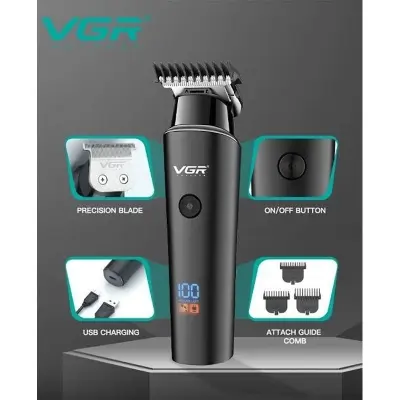 Picture of VGR 937 Beard Trimmer and Hair Clipper, Cordless Grooming, Rechargeable, Adjustable Length, Beard Trimmer And Hair Clipper