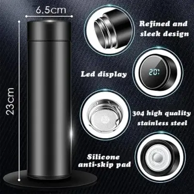 Picture of Smart LED Temperature Display Stainless Steel Vacuum Flask (Thermos Bottle)