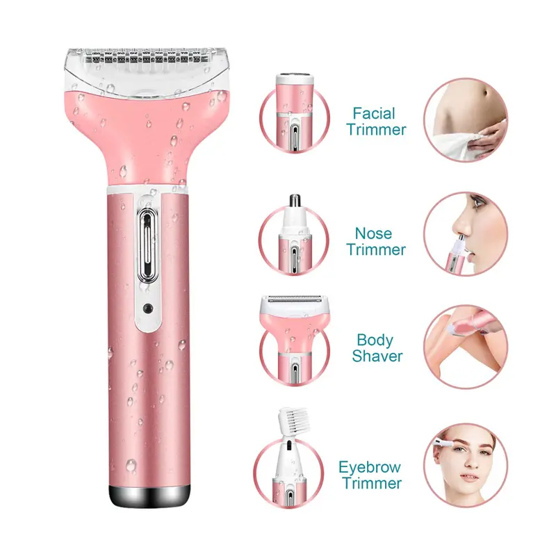 Picture of Kemei KM-6637 4-in-1 Multi-Functional Grooming Shaver Women