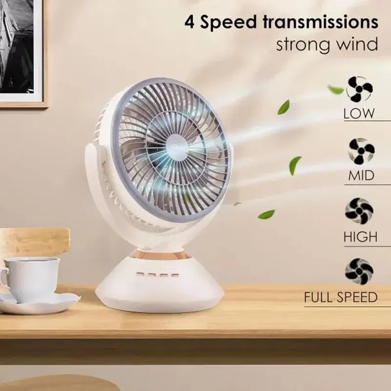 Picture of JYSUPER JY-2570 Fan rechargeable portable table fan 8000 mah Battery