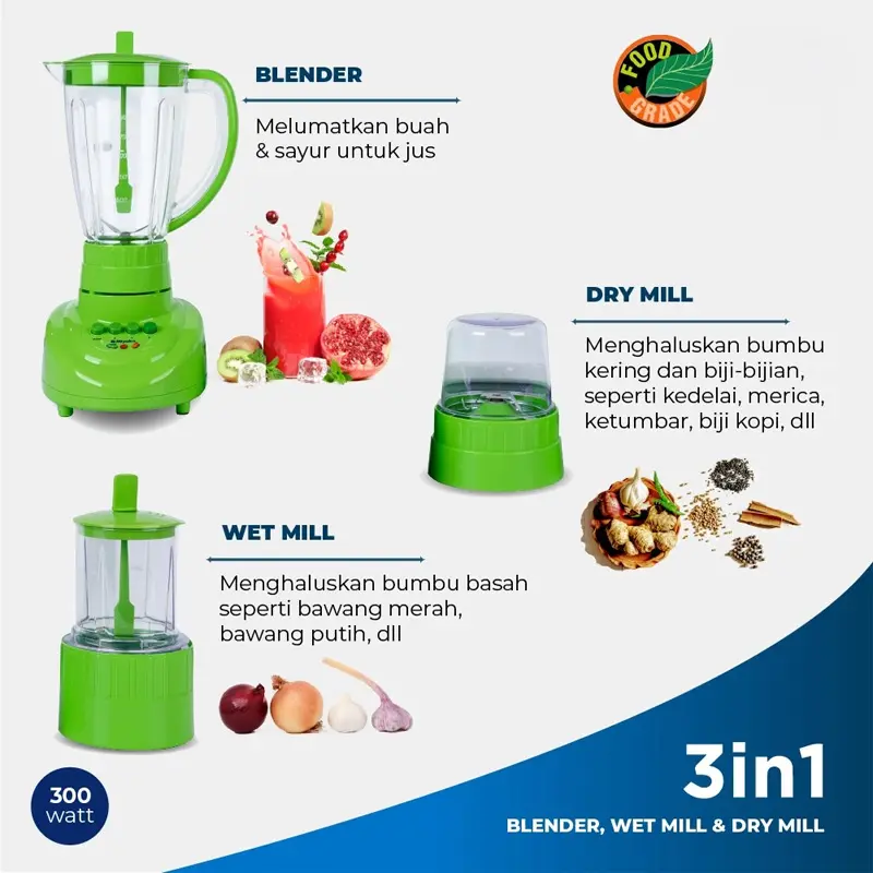 Picture of Miyako BL‑152 PF‑AP Multi‑Purpose  3-in-1 Blender