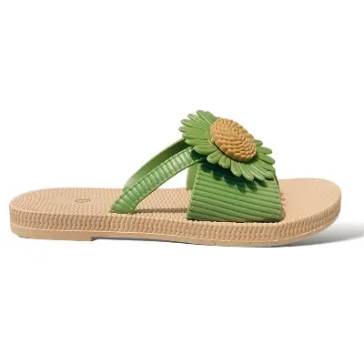 Picture of Womens Viral Flat Regular China Shoes 2024 New Fashionable Ladies Flat Slipper Sandals New Premium Sandal for Girls | Trending Slippers For woman