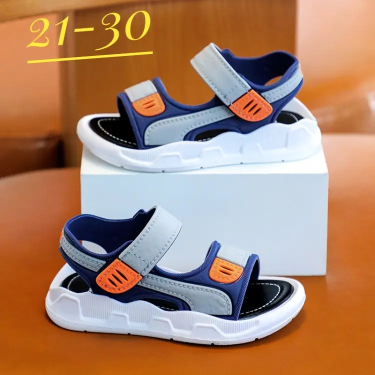 Picture of Summer Baby Sandals Solid Color Baby Boy Sandals Soft Sole Anti-slip Boys Girls Sandals Toddler Baby Shoes Beach