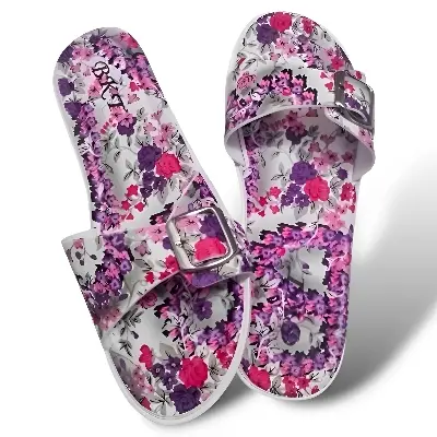 Picture of Womens Viral Flat Regular China Shoes New Stylish Fashionable Ladies Flat Slipper Sandals New Premium Sandal for Girls | Trending Slippers For woman