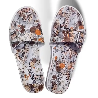 Picture of Womens Viral Flat Regular China Shoes New Stylish Fashionable Ladies Flat Slipper Sandals New Premium Sandal for Girls | Trending Slippers For woman