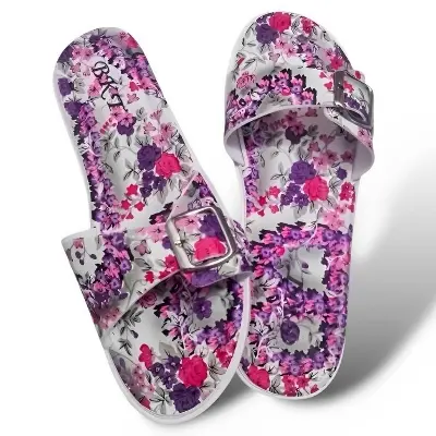 Picture of Womens Viral Flat Regular China Shoes New Stylish Fashionable Ladies Flat Slipper Sandals New Premium Sandal for Girls | Trending Slippers For woman