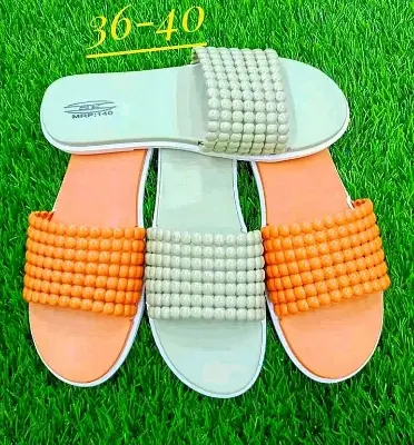 Picture of Womens Viral Flat Regular China Shoes 2024 New Fashionable Ladies Flat Slipper Sandals New Premium Sandal for Girls | Trending Slippers For woman
slipper Slides for Girls shoe for women China Slipper Juta Baschader Juta