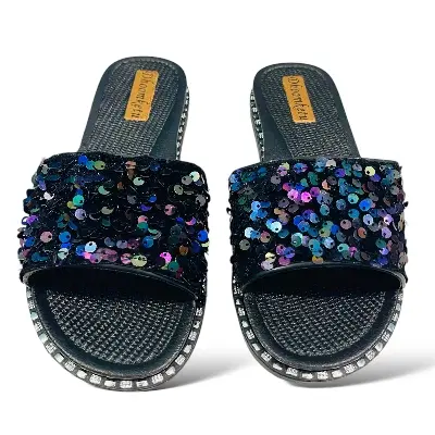 Picture of Girls' Room Slippers - Non-Slip Rubber Flats for Casual Indoor Use