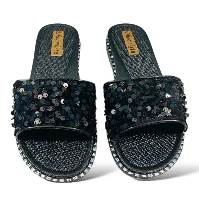 Picture of Girls' Room Slippers - Non-Slip Rubber Flats for Casual Indoor Use