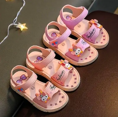 Picture of New cool Stylish Rubber slippers For girl children cartoon cute ndoor non silf outdoor children's slippers soft sole Sandal's