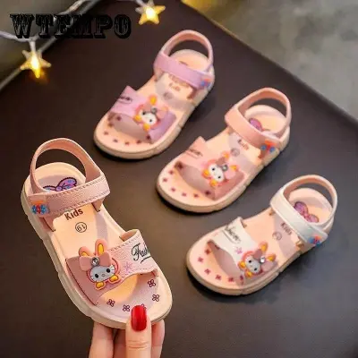 Picture of New cool Stylish Rubber slippers For girl children cartoon cute ndoor non silf outdoor children's slippers soft sole Sandal's
