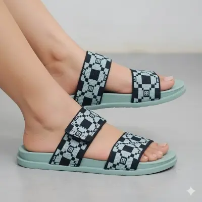 Picture of Stylish Women’s Flat Rubber Sandals – Comfortable & Lightweight Everyday Slippers, Fashionable Premier Design, Durable Non-Slip Footwear for Ladies – Perfect Summer Shoes – China