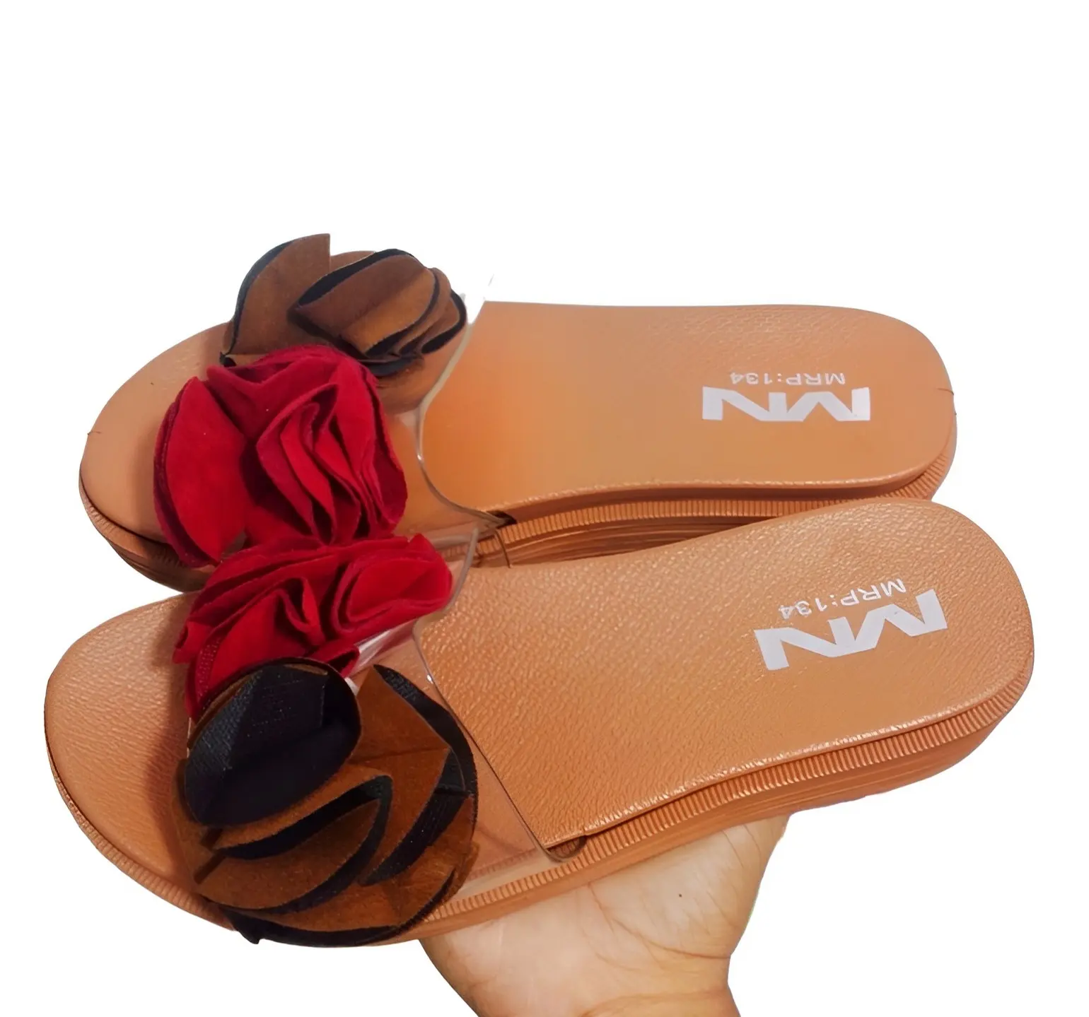 Picture of Ladies fashion comfortable Rubber slippers Flat Regular Fashionable Slippers China rubber Sandal For woman Offers Price Only - 369