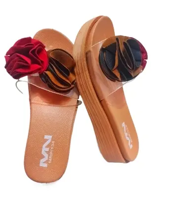 Picture of Ladies fashion comfortable Rubber slippers Flat Regular Fashionable Slippers China rubber Sandal For woman Offers Price Only - 369