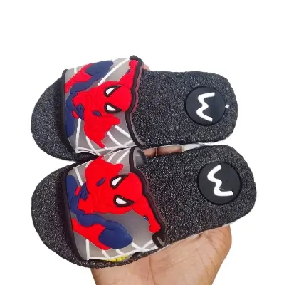 Picture of Disney Mickey Mouse Kids Sandals | Boys & Girls Sliders with Supportive Strap for Toddlers | Slides for Child | Blue & Black, Red Slip-on Pool Shoes Footwear