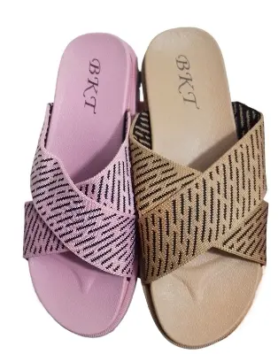 Picture of Stylish flat comforting Rubber sandal for women | China flat shoes new premier sandal for Woman | flat regular fashionable slipper sandal ladies\women- Offer Price