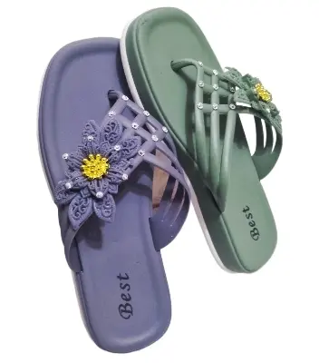 Picture of Women‘s Fashionable Flip Flops Comfortable Soft Slippers Style Cute Sandal For Woman In 3 Color