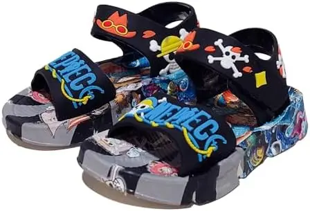 Picture of toddler boys sandals,toddler kids sandals stylish comfortable toddler baby boys bow open toe sandals soft sole prince shoes sandals  1years to 5 years Red, yellow, black