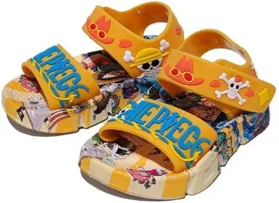 Picture of toddler boys sandals,toddler kids sandals stylish comfortable toddler baby boys bow open toe sandals soft sole prince shoes sandals  1years to 5 years Red, yellow, black