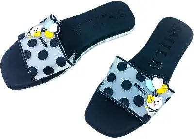 Picture of Indoor Slippers Women Home
Shoes Lightweight Linen Girl's Slippers Lightweight Home Slippers
New Premium Slipppers for Girls - Trending, best, soft, cool black Bule Green