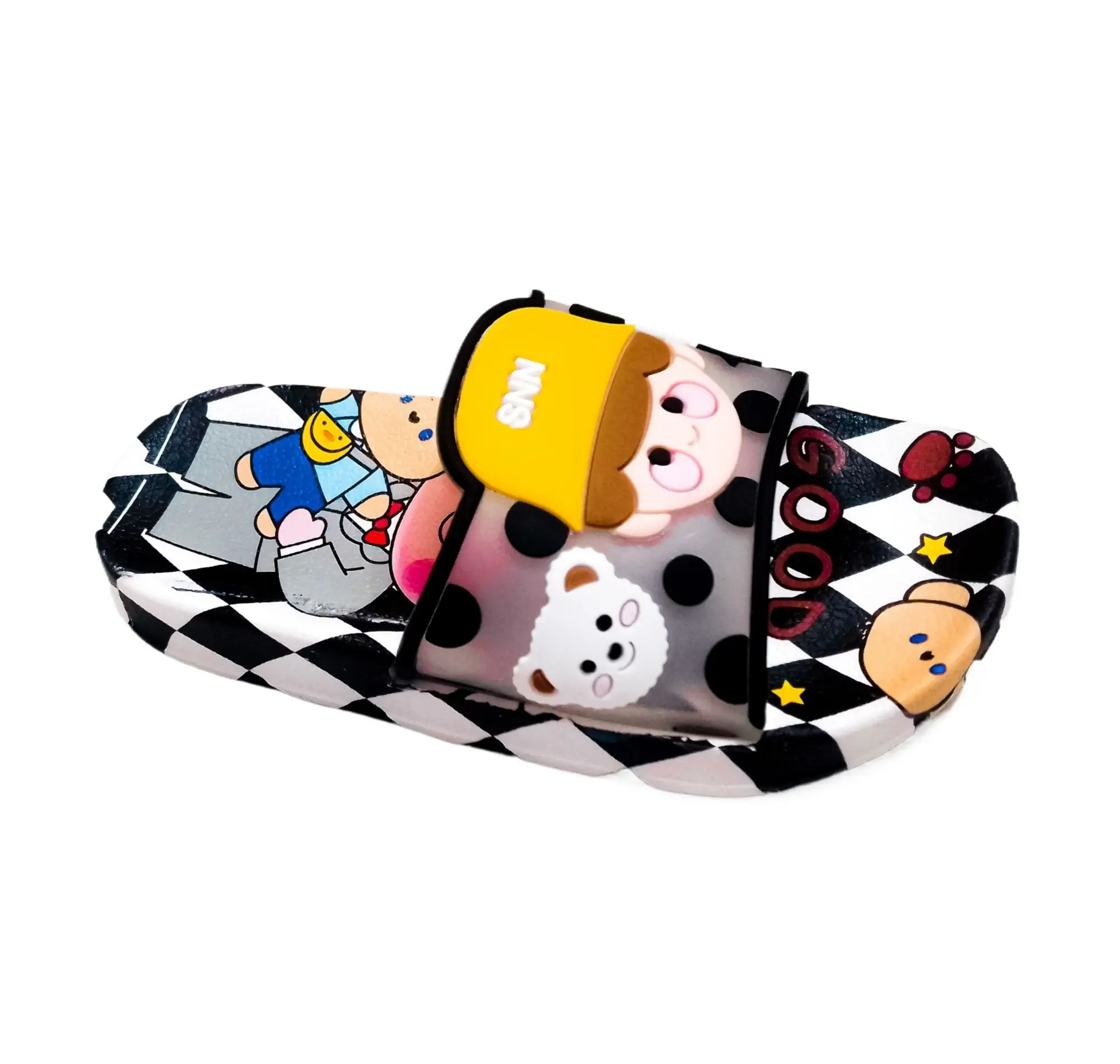 Picture of New Children Fashion Bear Slippers Kids  Summer New Beach Shoes Boys Girls Baby Soft Sole Anti-Slip Outdoor Slippers