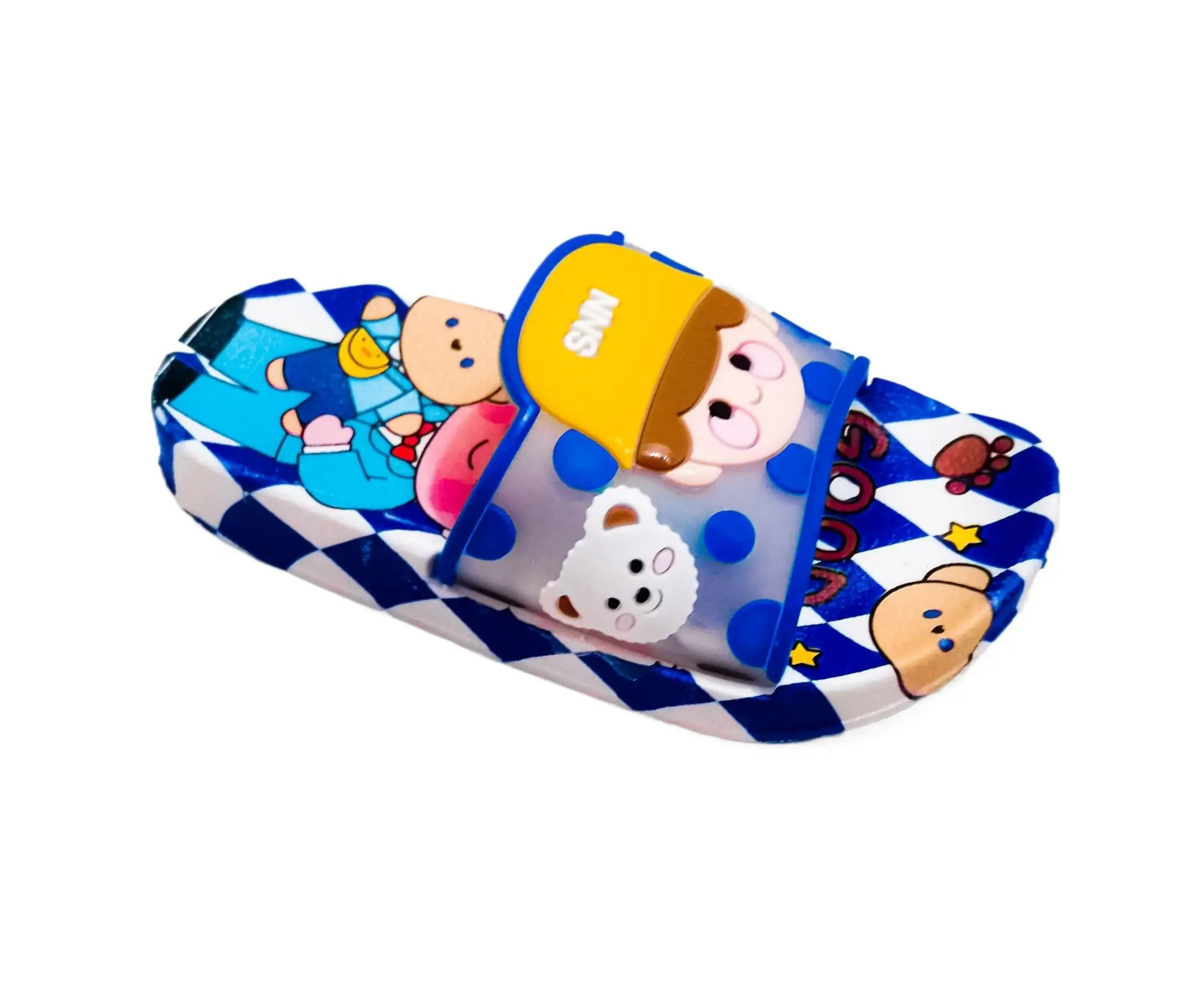 Picture of New Children Fashion Bear Slippers Kids  Summer New Beach Shoes Boys Girls Baby Soft Sole Anti-Slip Outdoor Slippers