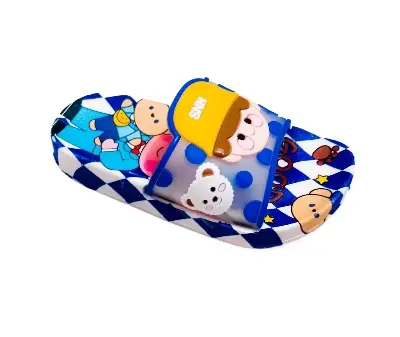 Picture of New Children Fashion Bear Slippers Kids  Summer New Beach Shoes Boys Girls Baby Soft Sole Anti-Slip Outdoor Slippers