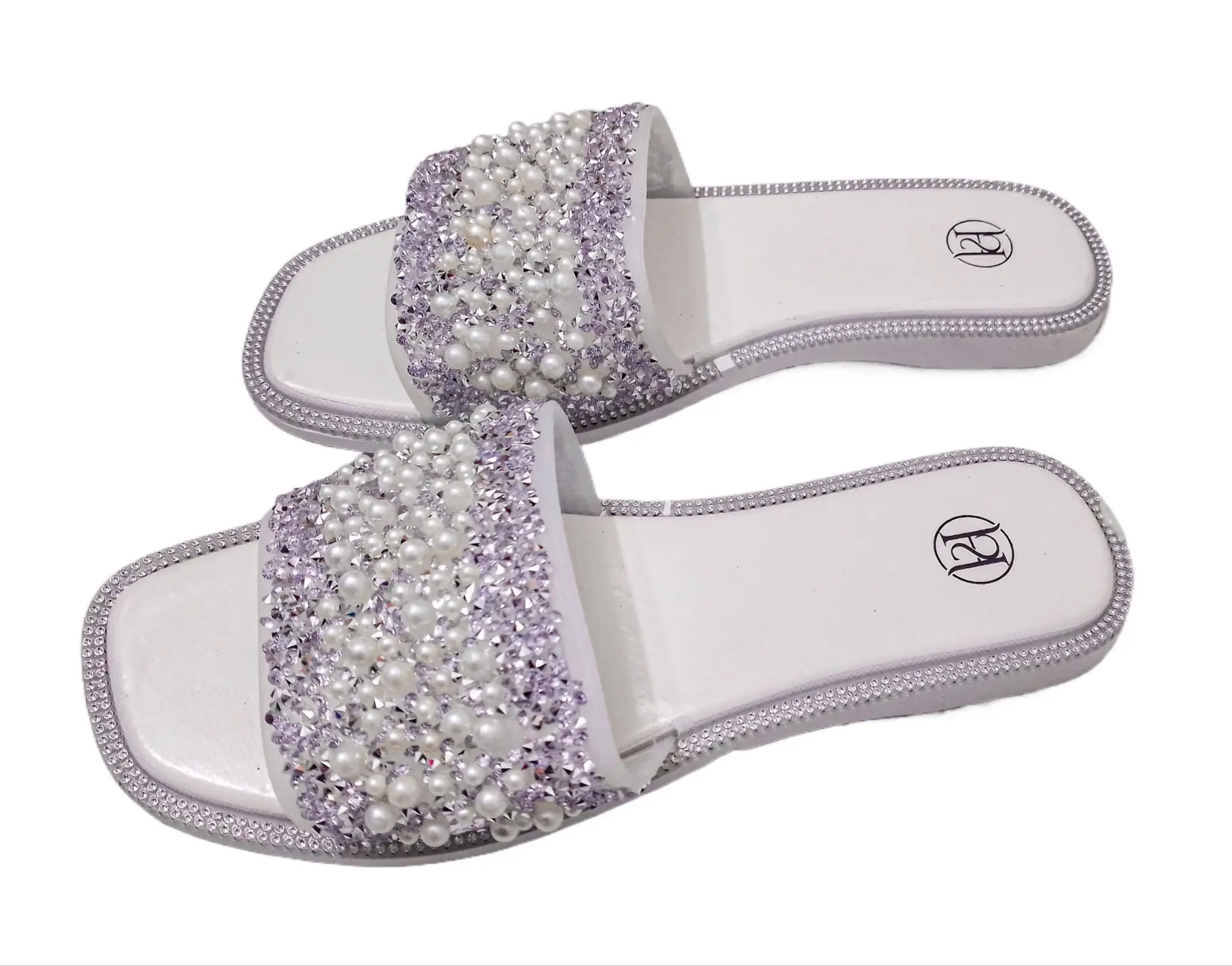 Picture of Slippers For Girls | Sandals for girls with stones | Fashionable | Stylish | Comfortable | Super soft | Super | lightweight | Anti-slip sole | Casual wear slippers for women | Girls Slide Sandal Slippers