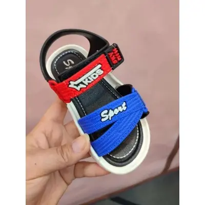 Picture of 21-25  Boys Orginal Sandal Fashion Design for Kids Boys/ Kasut Sandals A19  Blue & Orange