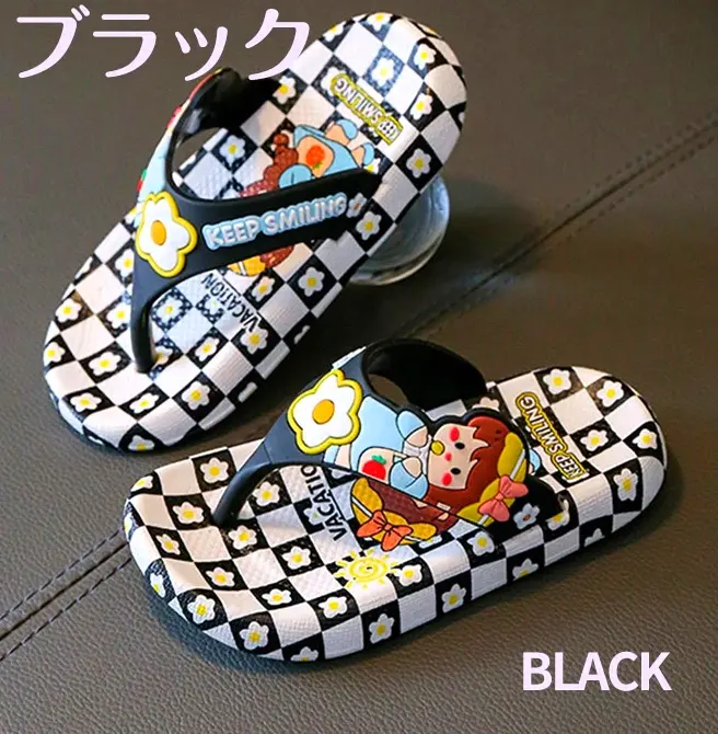 Picture of Children's Flip Flops Girls' Summer New Cartoon Girls' Non-Slip Soft Bottom Indoor Bathroom Baby Beach Slippers