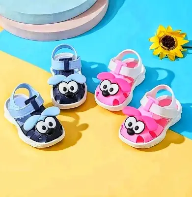 Picture of Kids Girls & Boys Walkers Sandals Soft Rubber Sole Non Slip Summer Baby Shoes Toddler Flat Shoes Funky Monkey Slides Kids Slippers for children