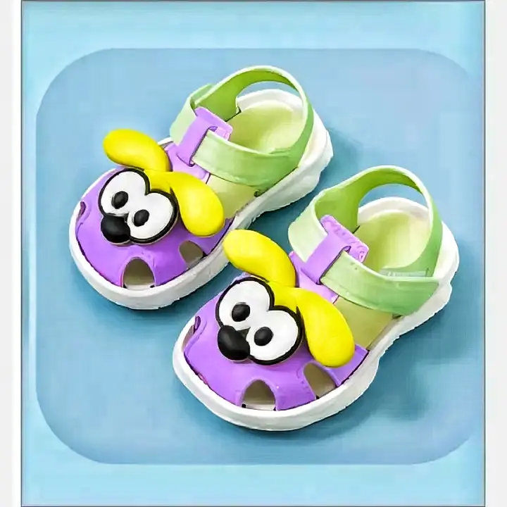Picture of Kids Girls & Boys Walkers Sandals Soft Rubber Sole Non Slip Summer Baby Shoes Toddler Flat Shoes Funky Monkey Slides Kids Slippers for children