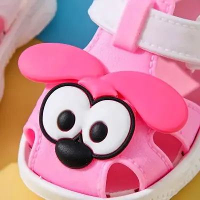 Picture of Kids Girls & Boys Walkers Sandals Soft Rubber Sole Non Slip Summer Baby Shoes Toddler Flat Shoes Funky Monkey Slides Kids Slippers for children