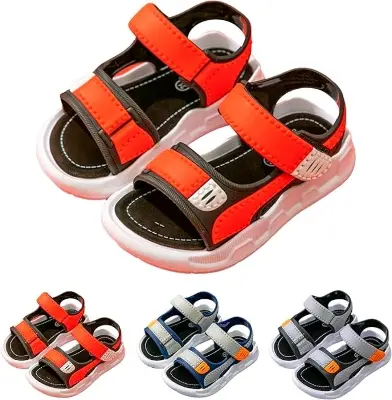 Picture of Summer Baby Sandals Solid Color Baby Boy Sandals Soft Sole Anti-slip Boys Girls Sandals Toddler Baby Shoes Beach