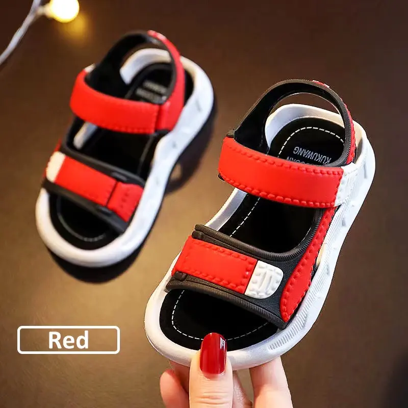 Picture of Kids' Comfortable Sports Sandals with Velcro Closure for Boys - Durable Microfiber & Synthetic Leather - New
