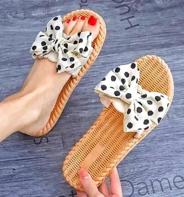 Picture of Indoor Slippers Women Home Shoes Lightweight Linen Girl's Slippers Lightweight Home Slippers