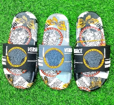 Picture of Children's Flip Flops Boy's China New Cartoon Boy's Non-Slip Soft Bottom Indoor Bathroom Baby Beach Slippers Black & Blue Colors