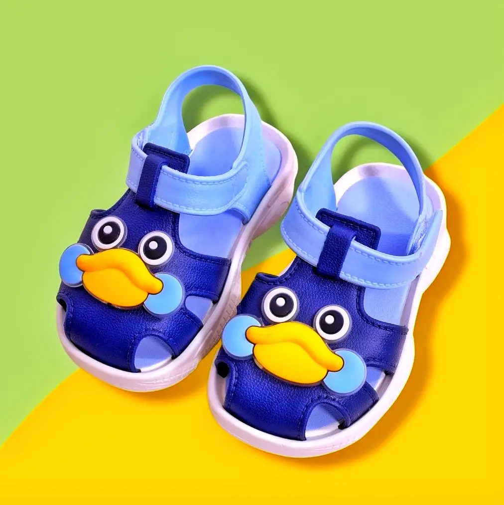 Picture of Children's Flip Flops Boy's & Girl's Summer New Cartoon Boy's Non-Slip Soft Bottom Indoor Bathroom Baby Beach Slippers - Blue, Pink, Brawon